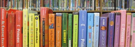 Shelf of Middle School Books 